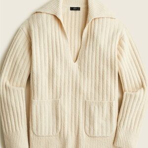 J.Crew women's collared beach sweater